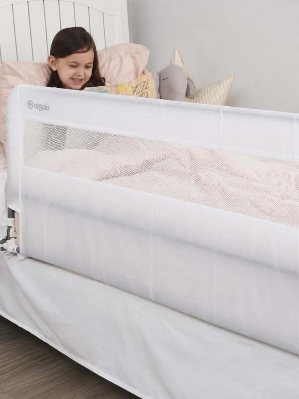 New Regalo 54-inch Extra Long Hideaway Bedrail